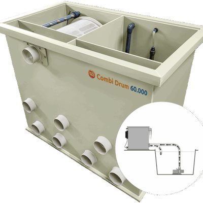 KoiPro Combi Drum UV 60.000 Pump fed
